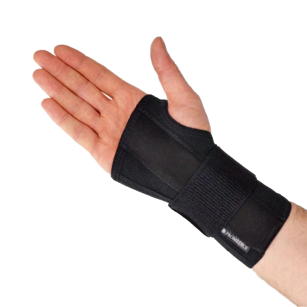 Latex-Free Short Wrist Brace — Black