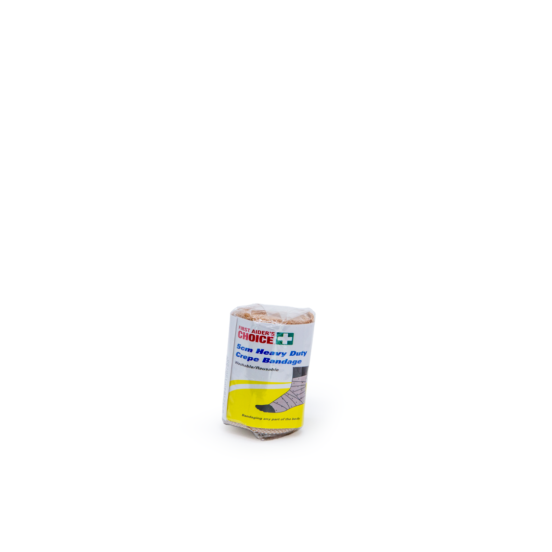 First Aider's Choice Heavy Crepe Bandage - Heavy-Duty Washable Support
