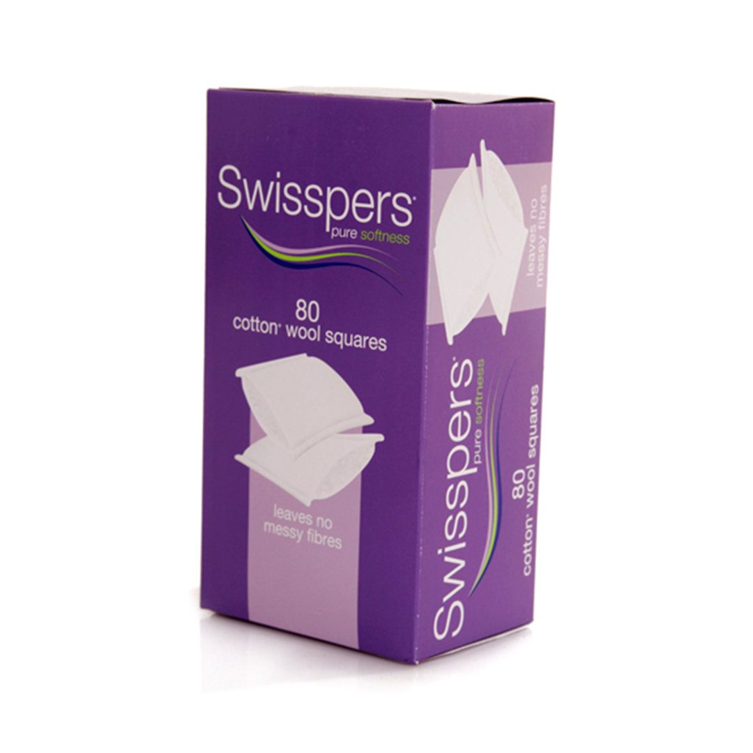 Dove Cotton Squares - Pack of 80 | Soft Cotton Pads for Makeup & Skinc