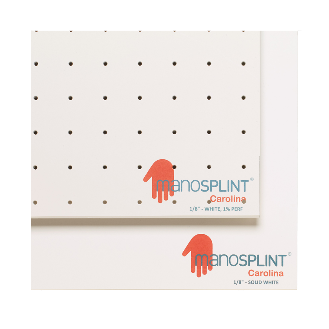 Thermoplastic splint sheet - low-temperature rigid support
