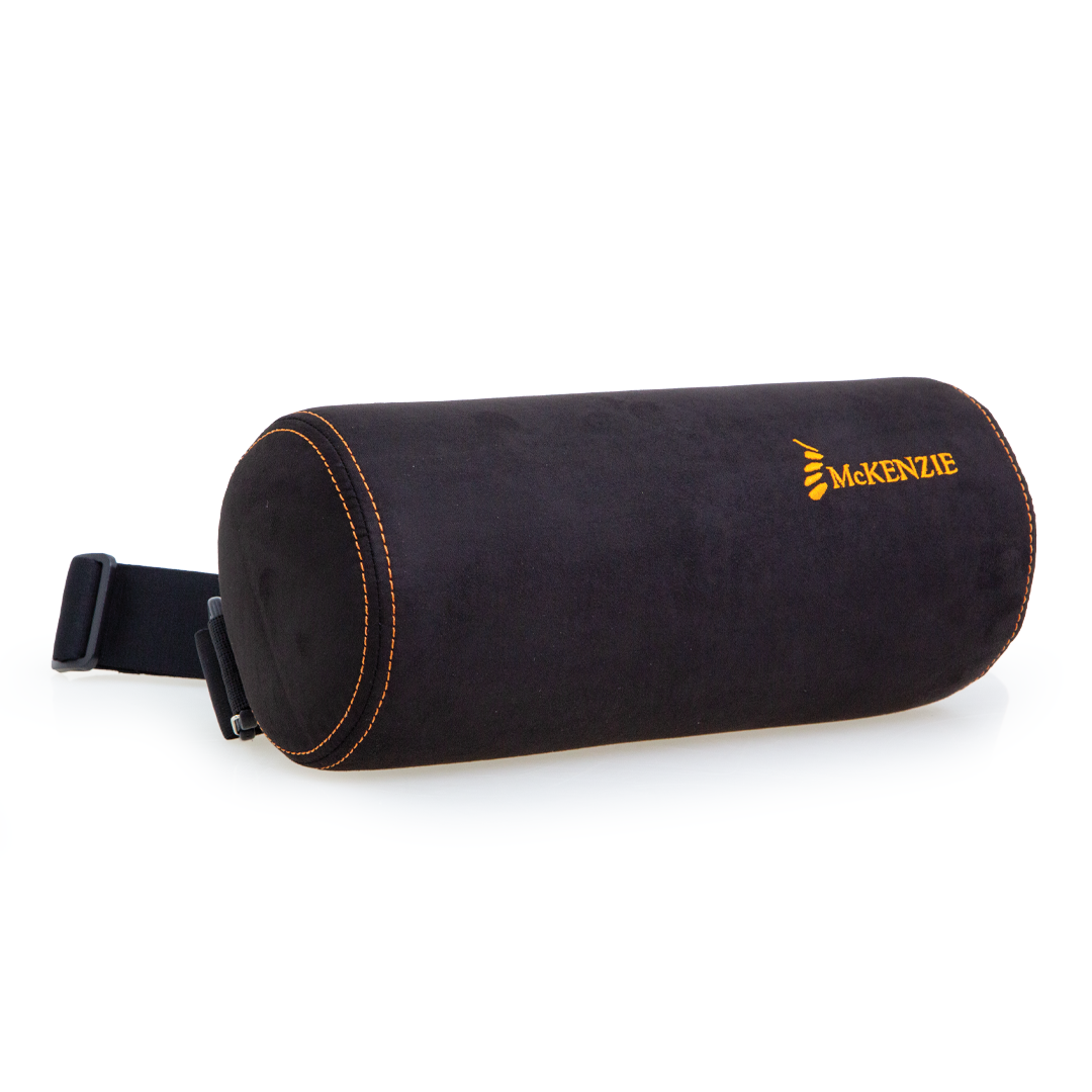Lumbar roll for posture support - suede-type moulded foam