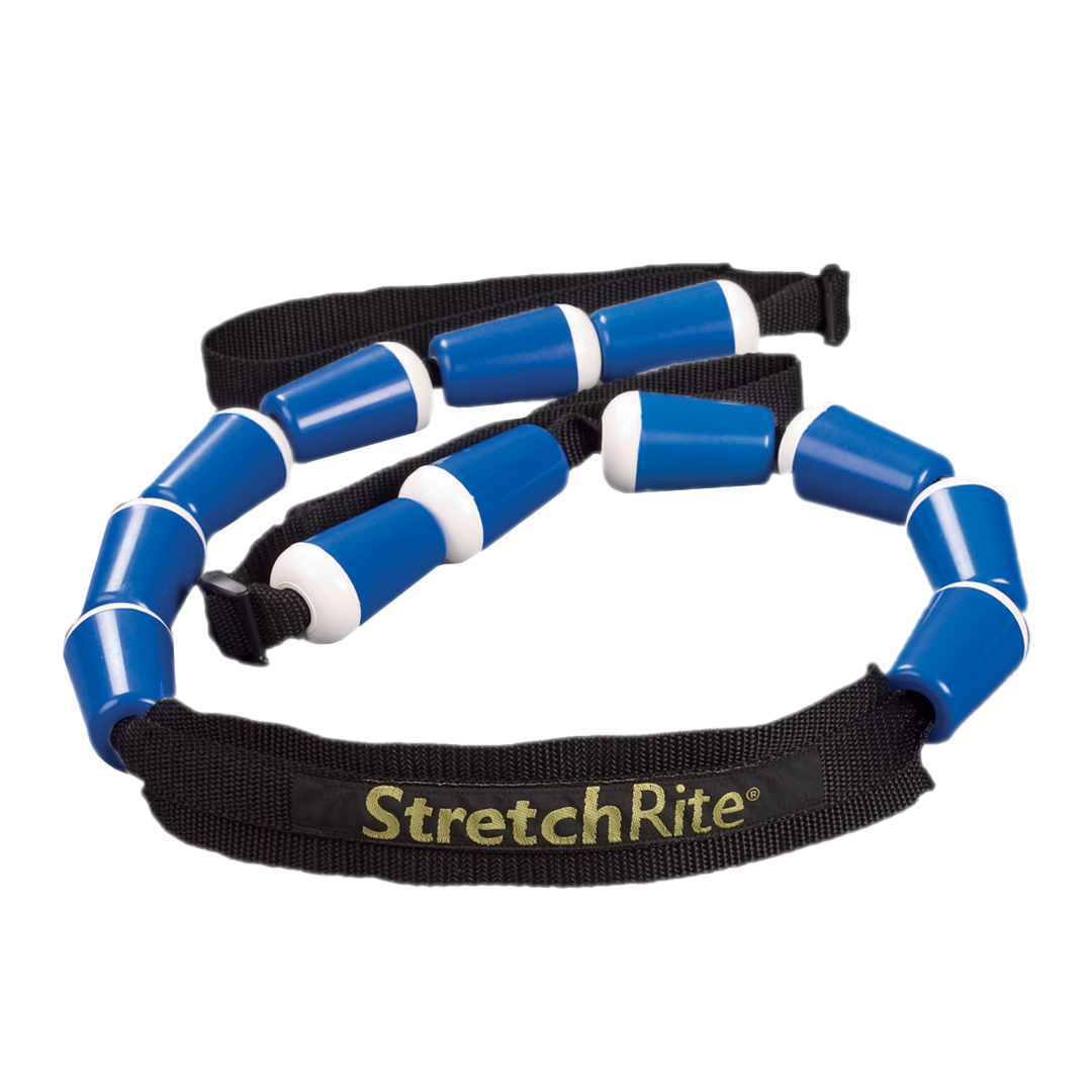 Full body stretching strap with ergonomic grip handles