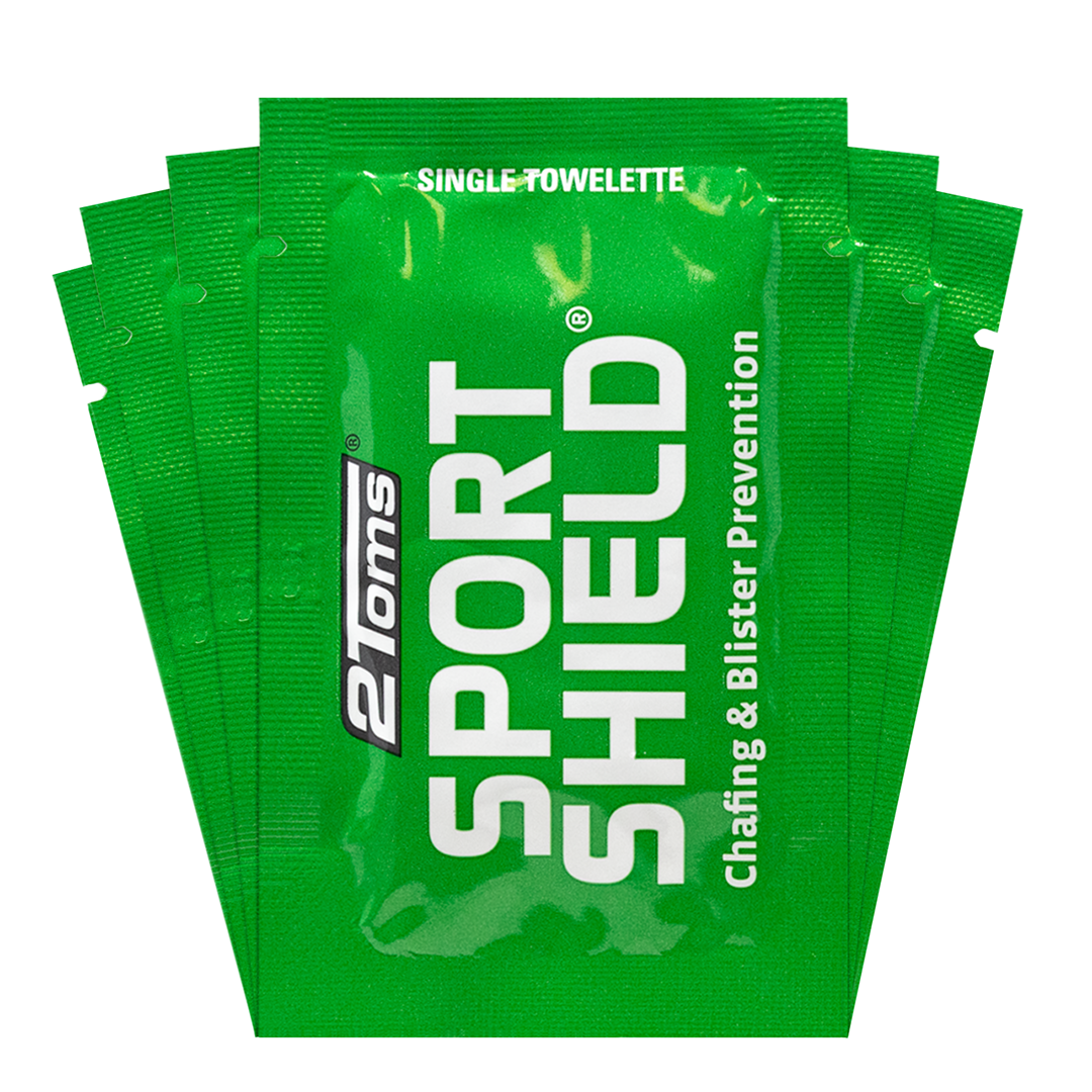 2Toms SportShield Anti-Chafing Towelettes 6-Pack – Sweatproof, Waterproof Skin Protection for Active Aussies