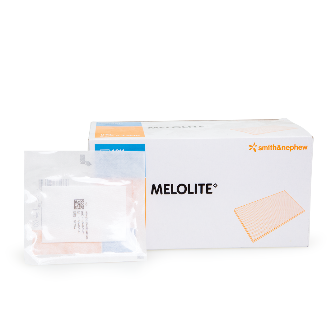 Non-adherent wound dressing - double-sided absorbent pad