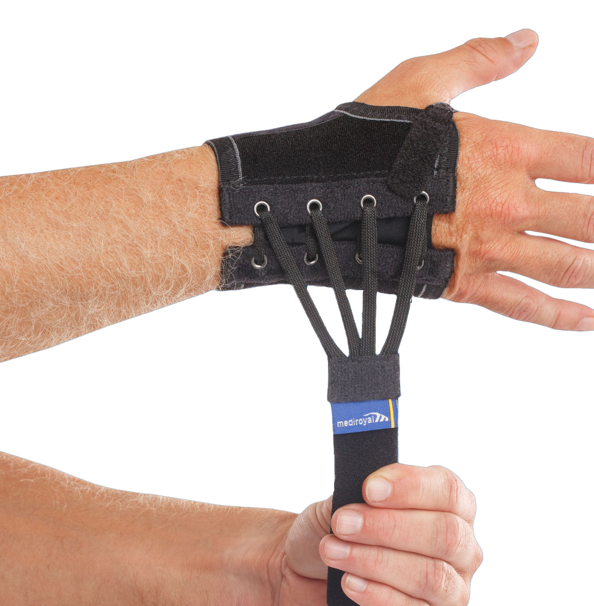 Wrist brace, lace-up short — breathable low-profile support