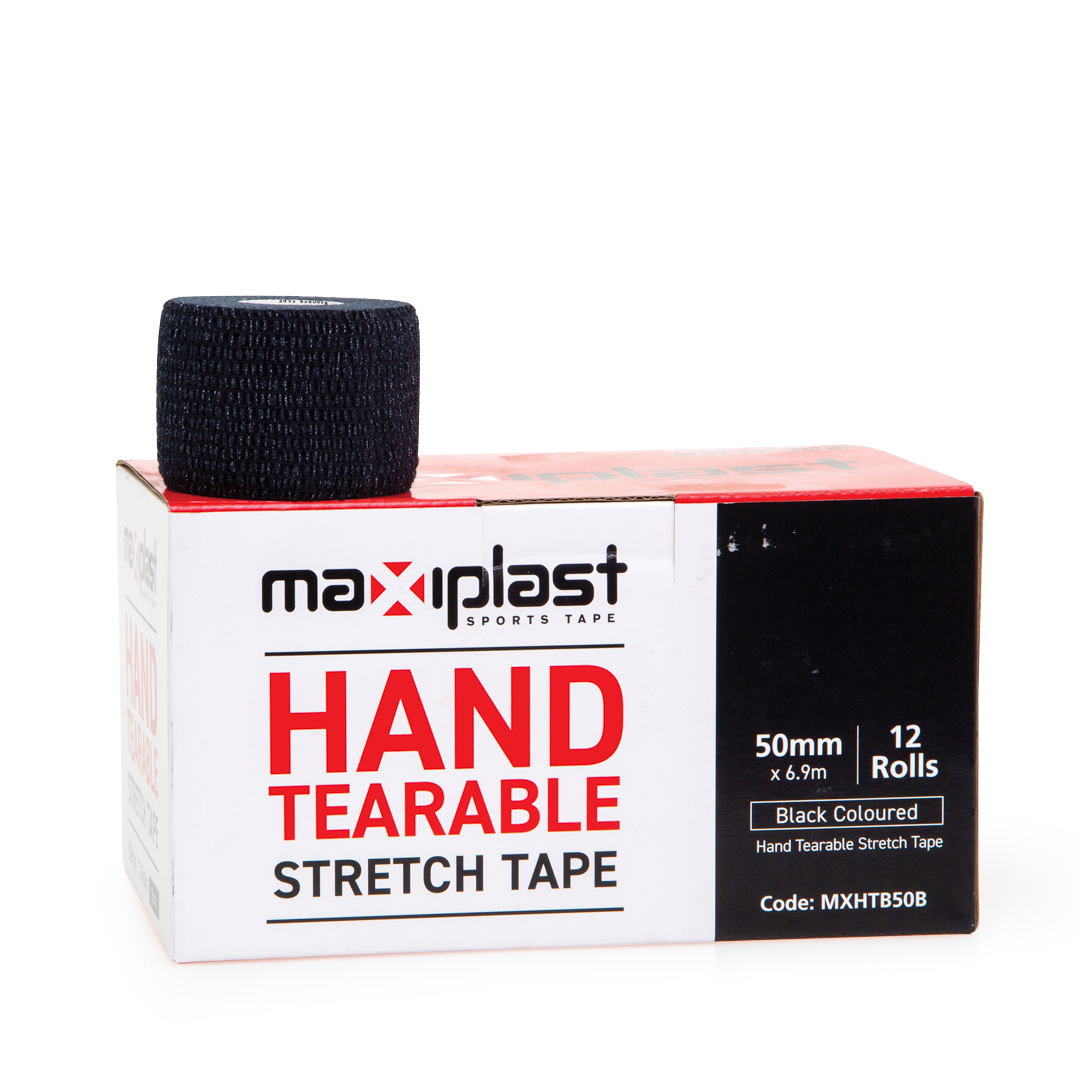 Hand tearable adhesive bandage - elastic, extra-strong support
