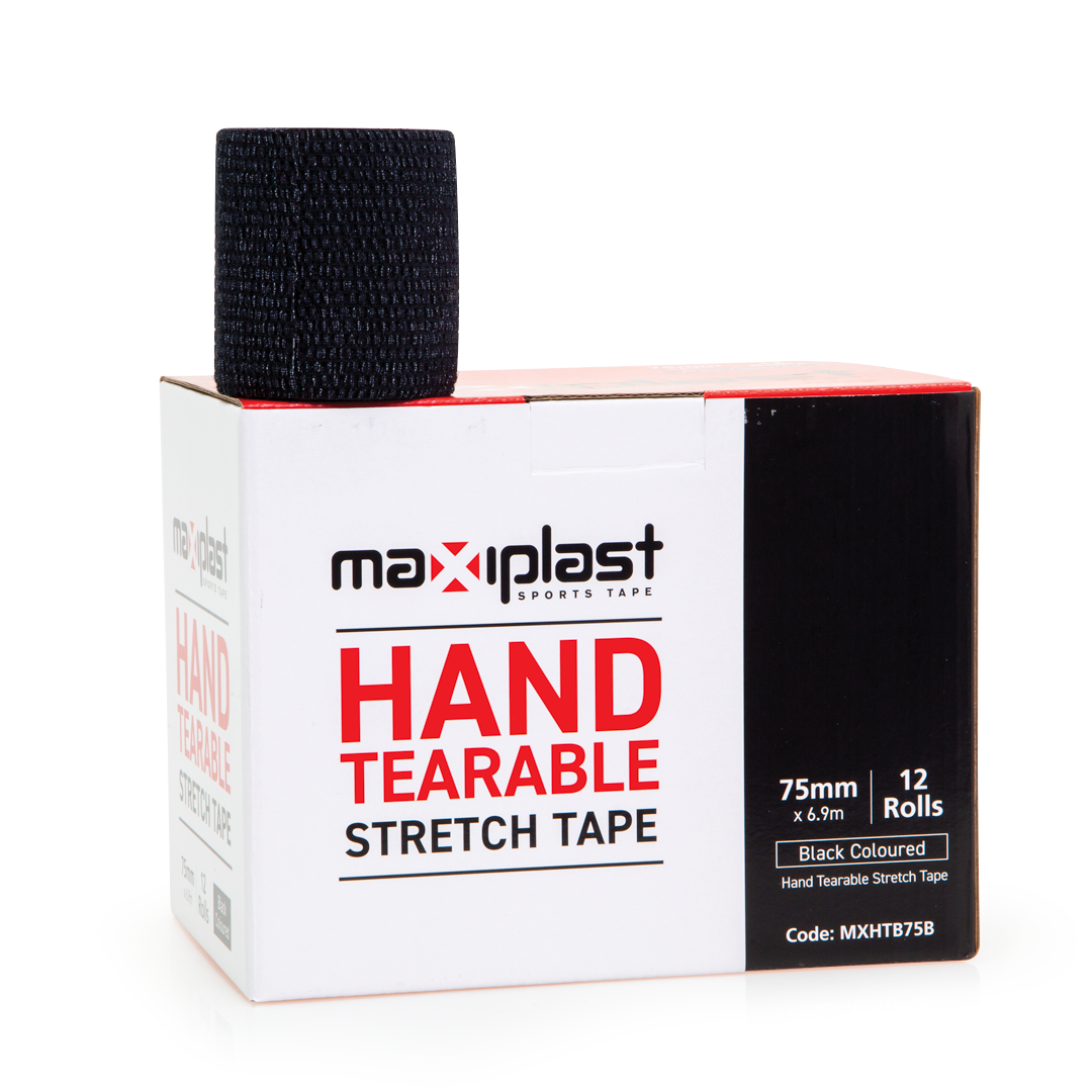 Hand tearable adhesive bandage - elastic, extra-strong support