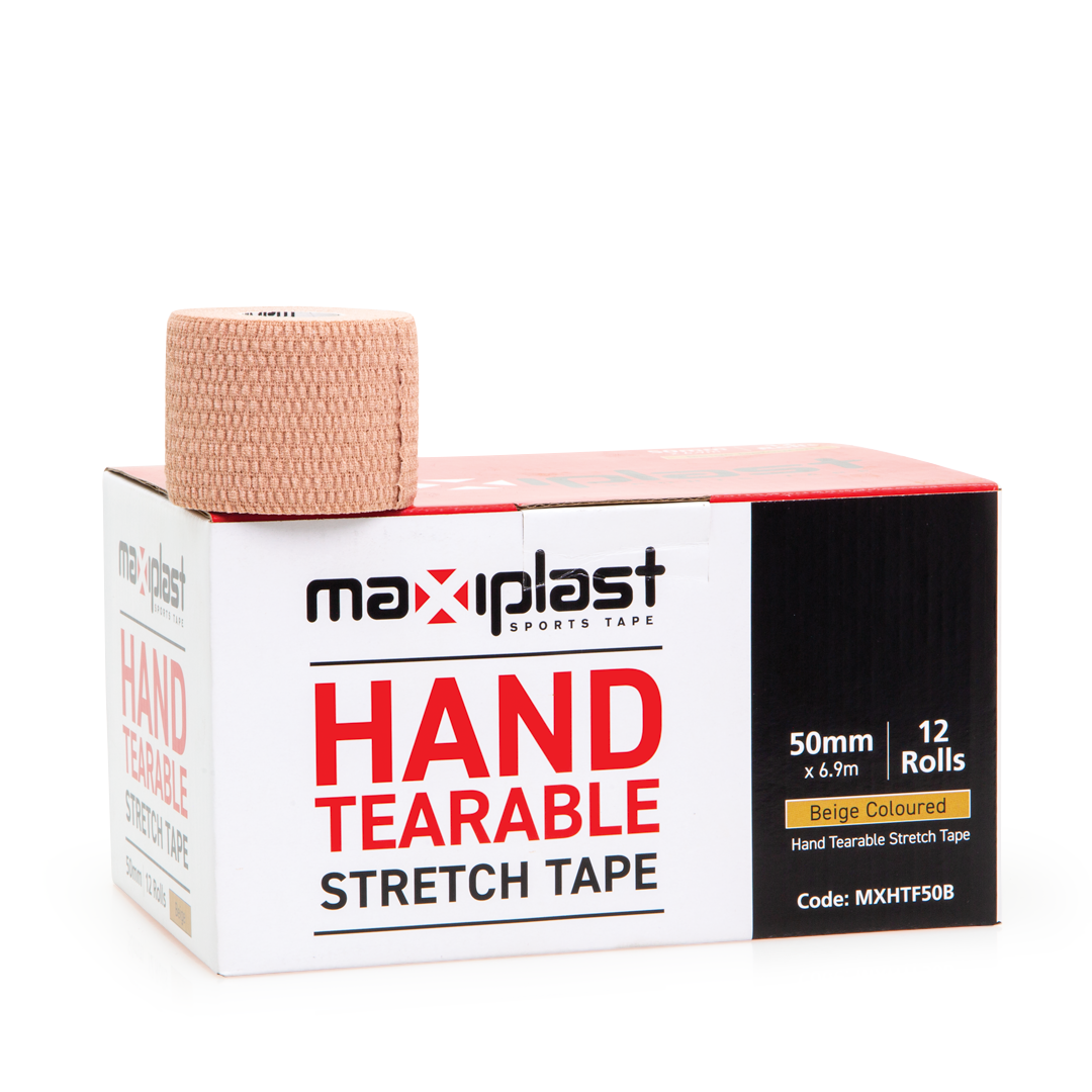 Hand tearable adhesive bandage - elastic, extra-strong support