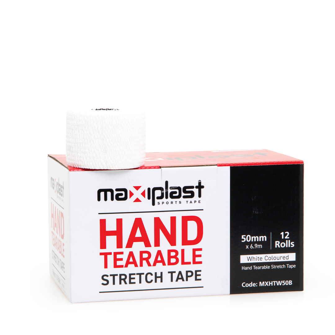 Hand tearable adhesive bandage - elastic, extra-strong support