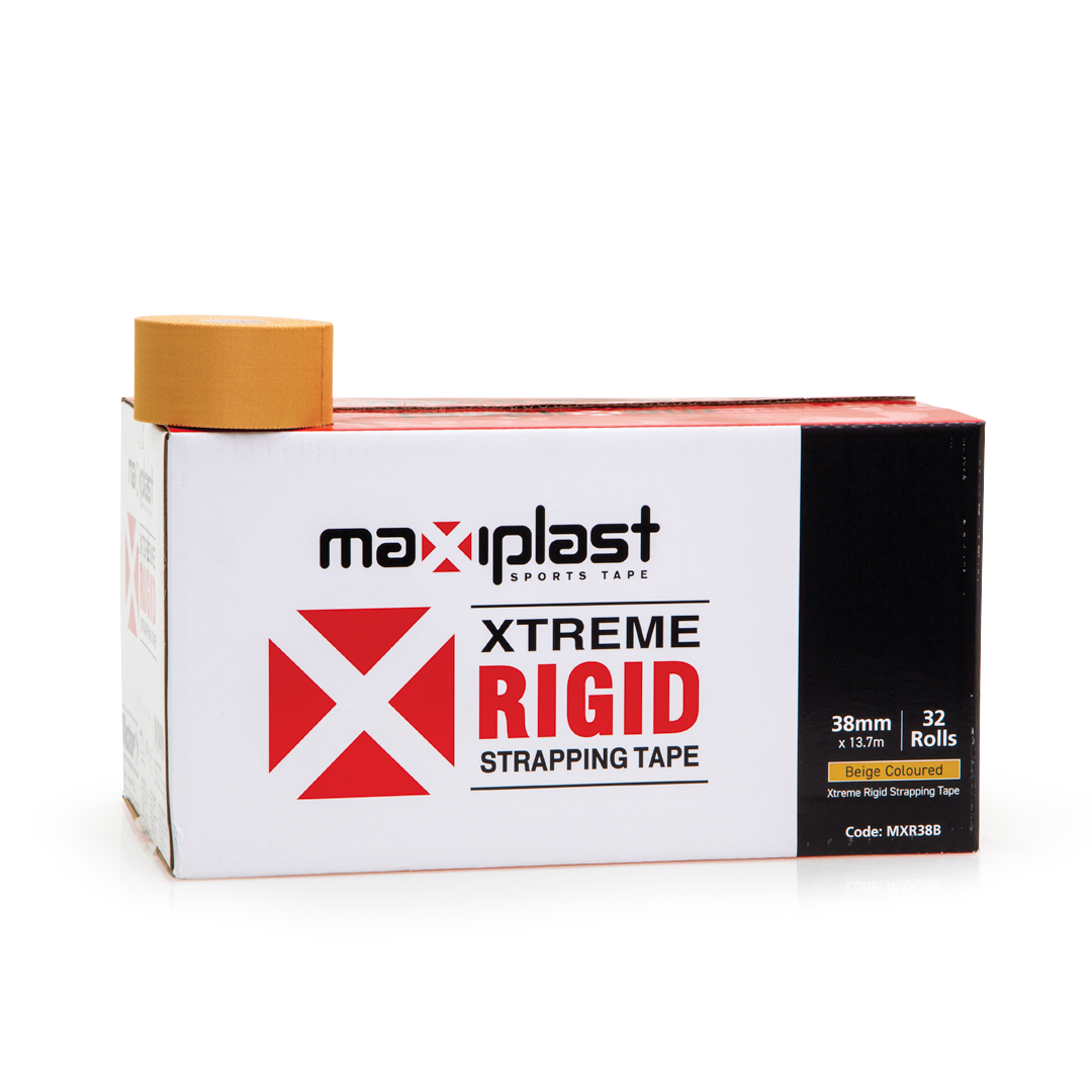 Maxiplast Xtreme Rigid Strapping Tape — Extra-Strong Rayon Athletic Tape
