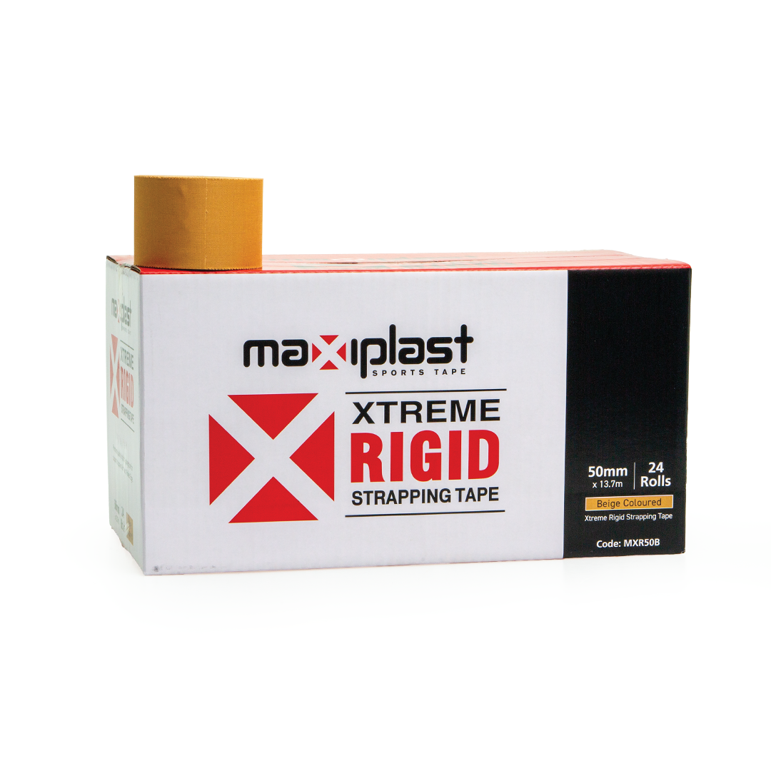 Maxiplast Xtreme Rigid Strapping Tape — Extra-Strong Rayon Athletic Tape
