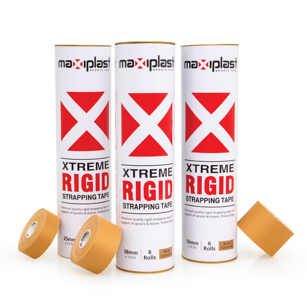 Rigid strapping tape - extra-strong breathable cloth