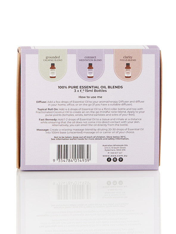 Essential Oil Pack - Mindful Blend Trio