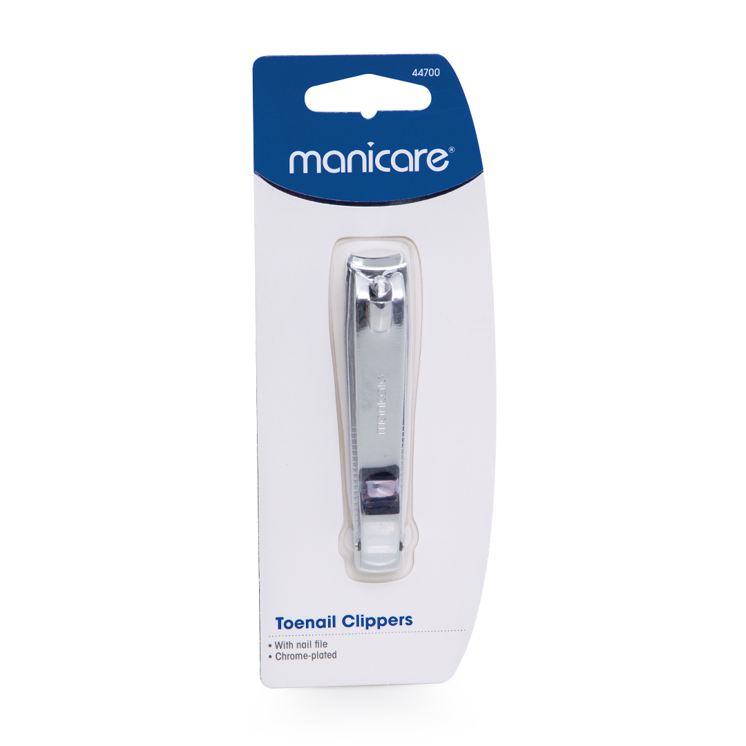Toenail Clippers with Nail File - Chrome-plated Curved Blades
