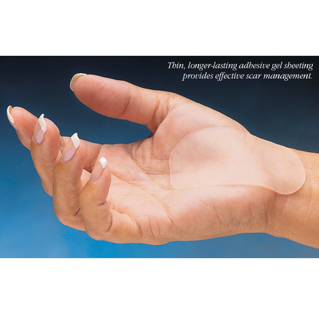 Silicone scar sheet — low-profile self-adhesive dressing