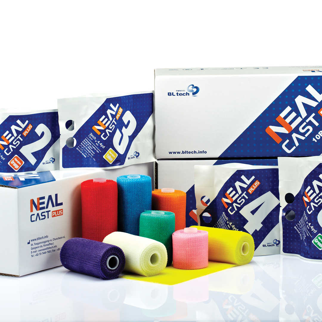 Fibreglass casting bandage — fast-setting, lightweight cast