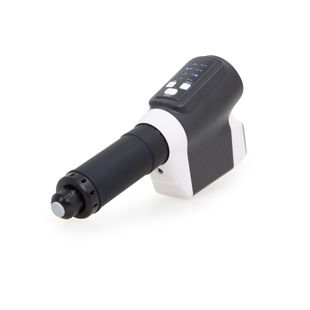 Portable shockwave handpiece kit — cordless handheld device