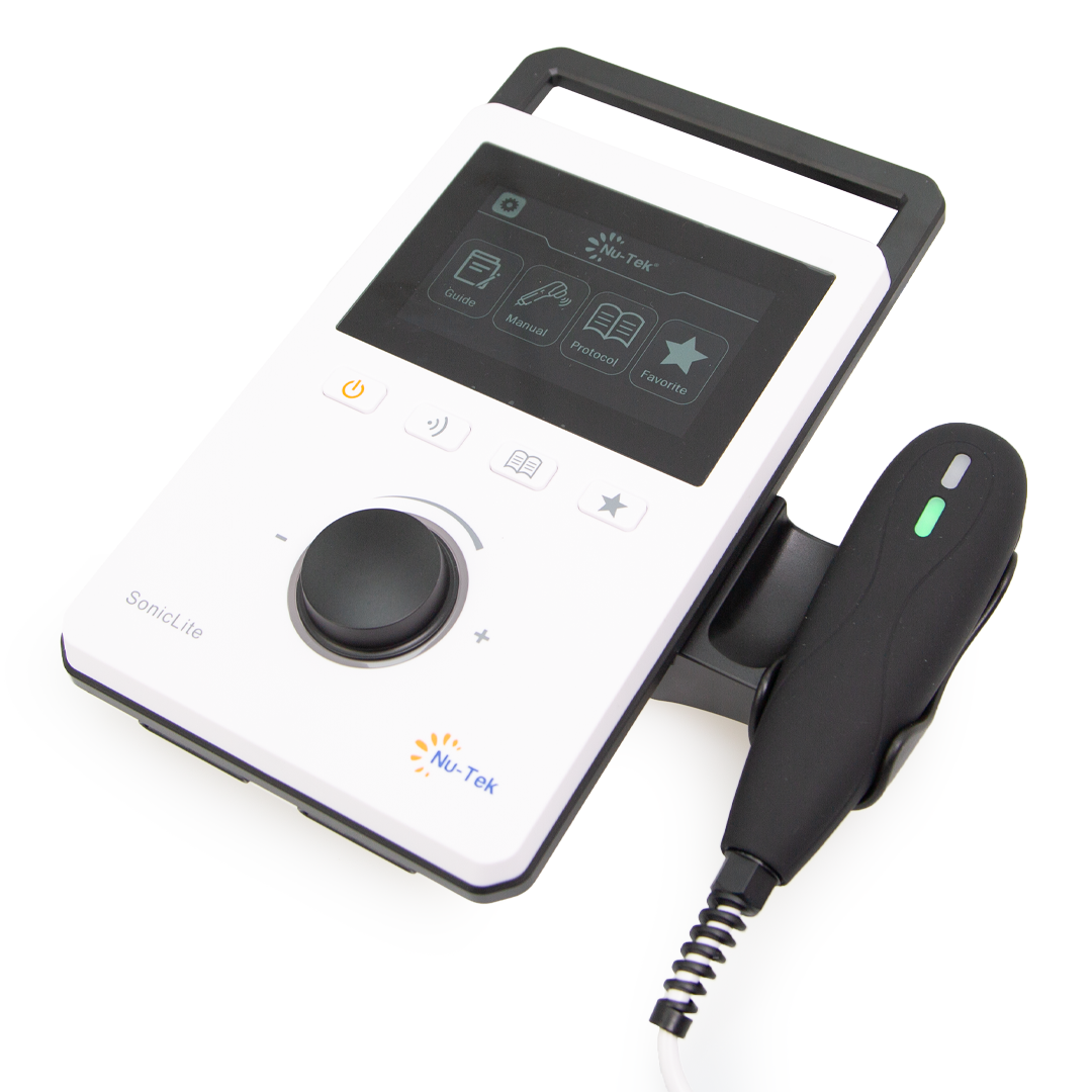 SonicLite ultrasound — dual-frequency handheld unit