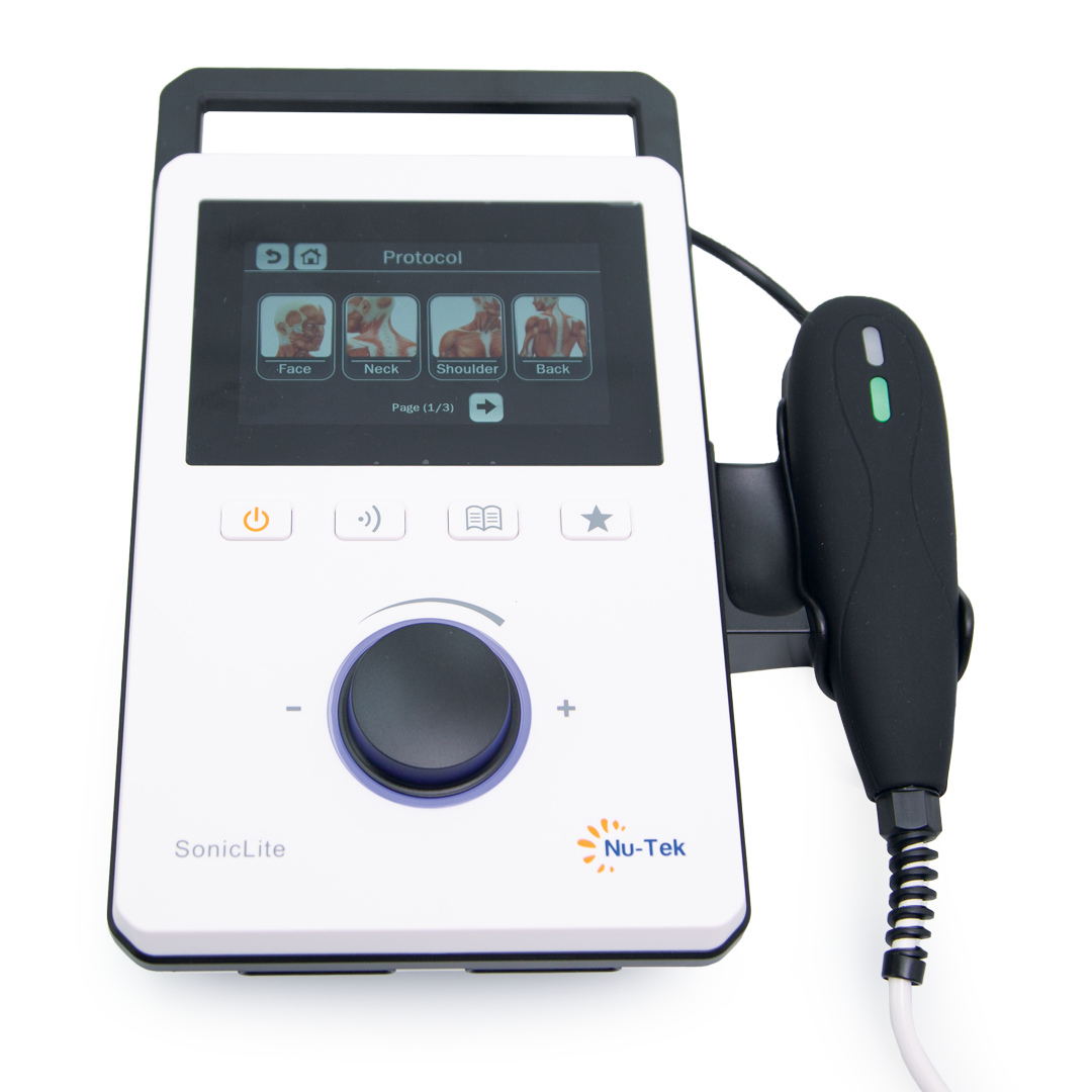 SonicLite ultrasound — dual-frequency handheld unit
