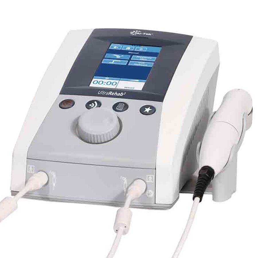 Ultrasound unit dual-frequency with pulsed and continuous modes