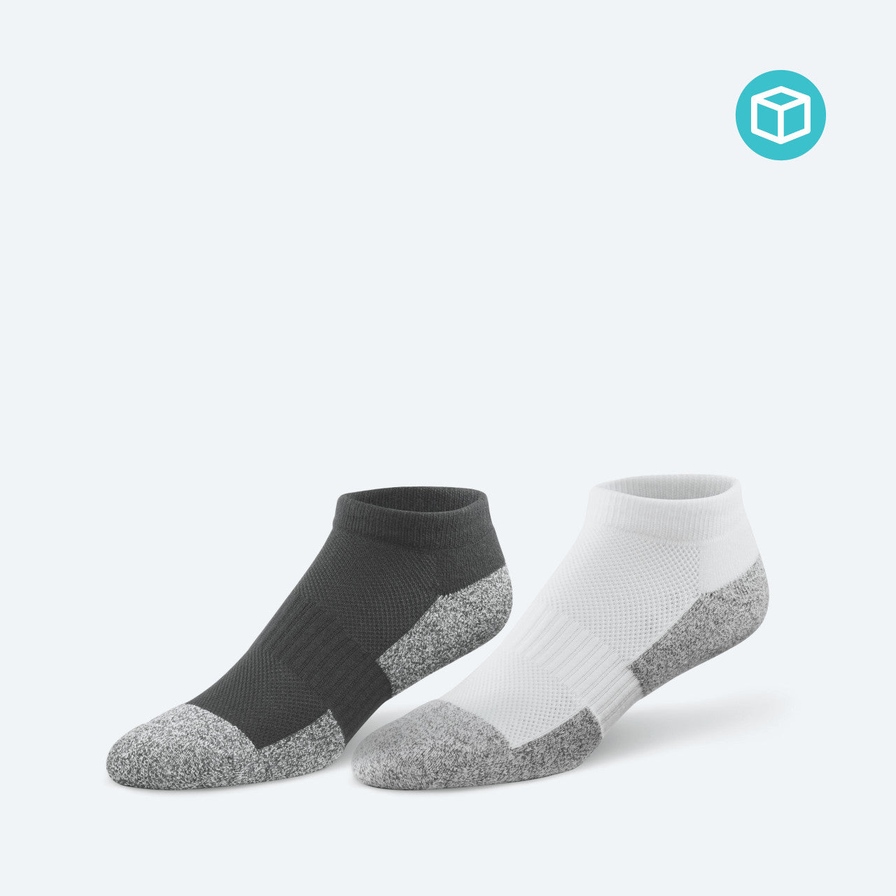 Dr Comfort No Show Socks Large White