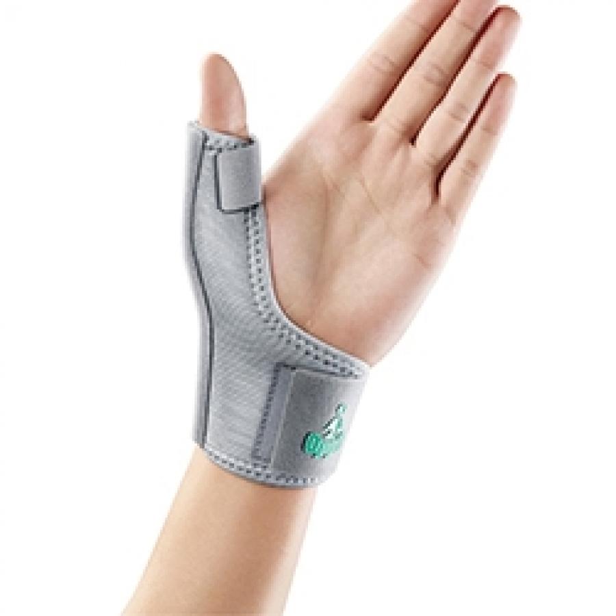 Thumb stabiliser with metal stay, breathable and adjustable