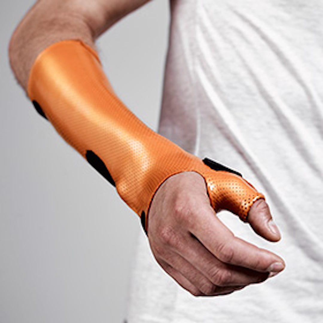 Non-stick splinting material, low-activation thermoplastic