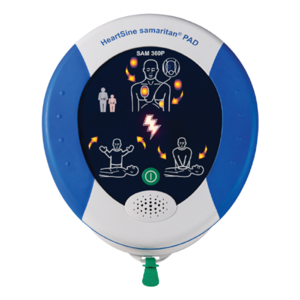 HeartSine Samaritan 360P Fully-Automatic Defibrillator (AED) - Portable, Compact, and Easy-to-Use Life-Saving Device