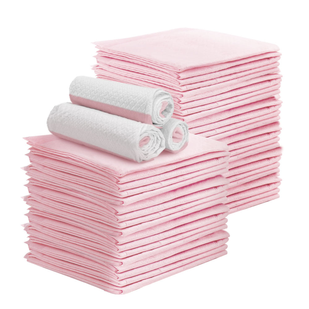 Incontinence Bed Pads (Blueys) Underpads 60x60cm – Super Absorbent Pink – 200 Pack