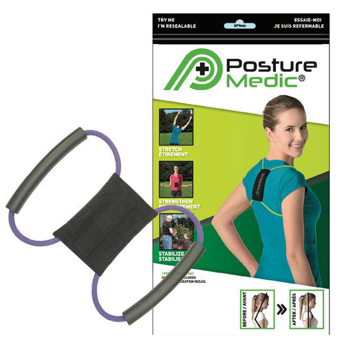 Posture Medic - Posture Corrector, Back Brace & Exercise Band for Better Posture & Core Strength