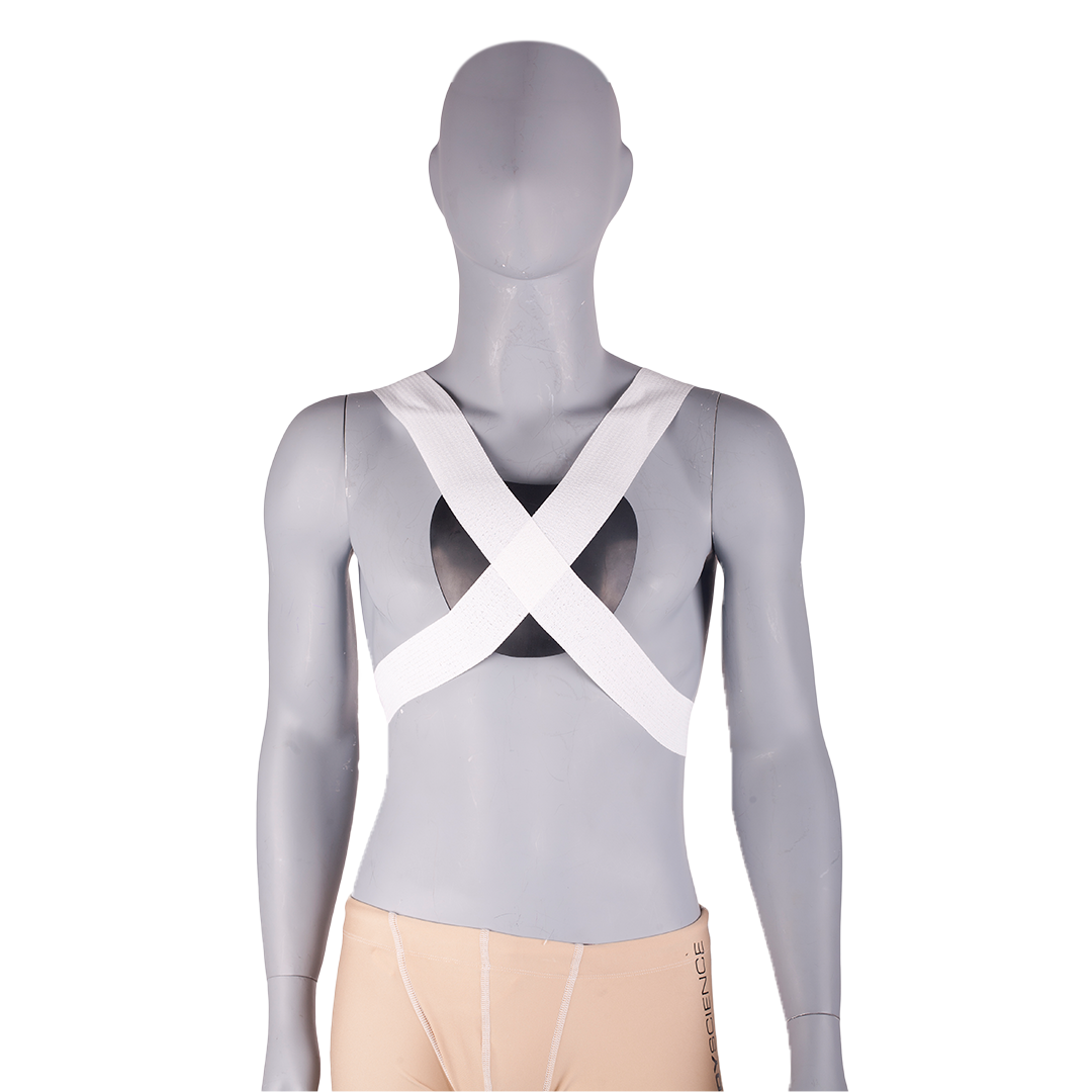 Sternum Guard Chest Protector — Padded, Adjustable Fit for Sport