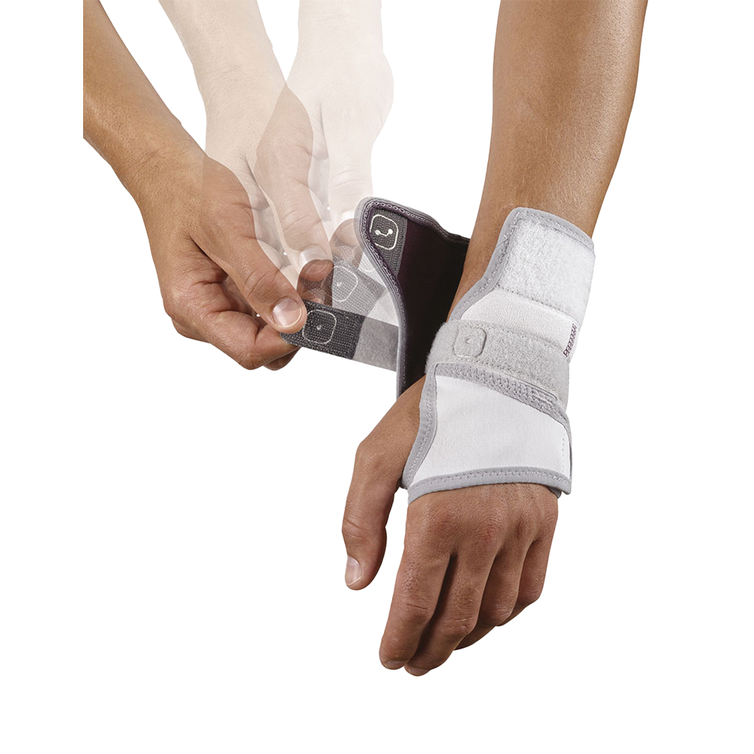 Wrist Splint low-profile support with one-hand fitting