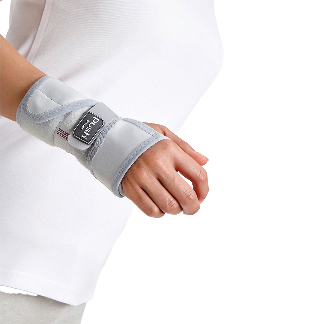 Wrist Splint low-profile support with one-hand fitting