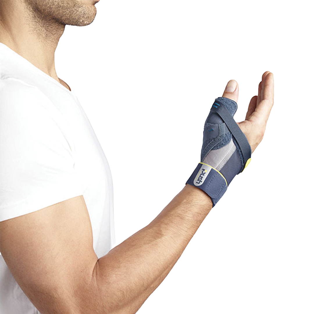 Thumb brace for sports — stabilises MCP-1 thumb joint