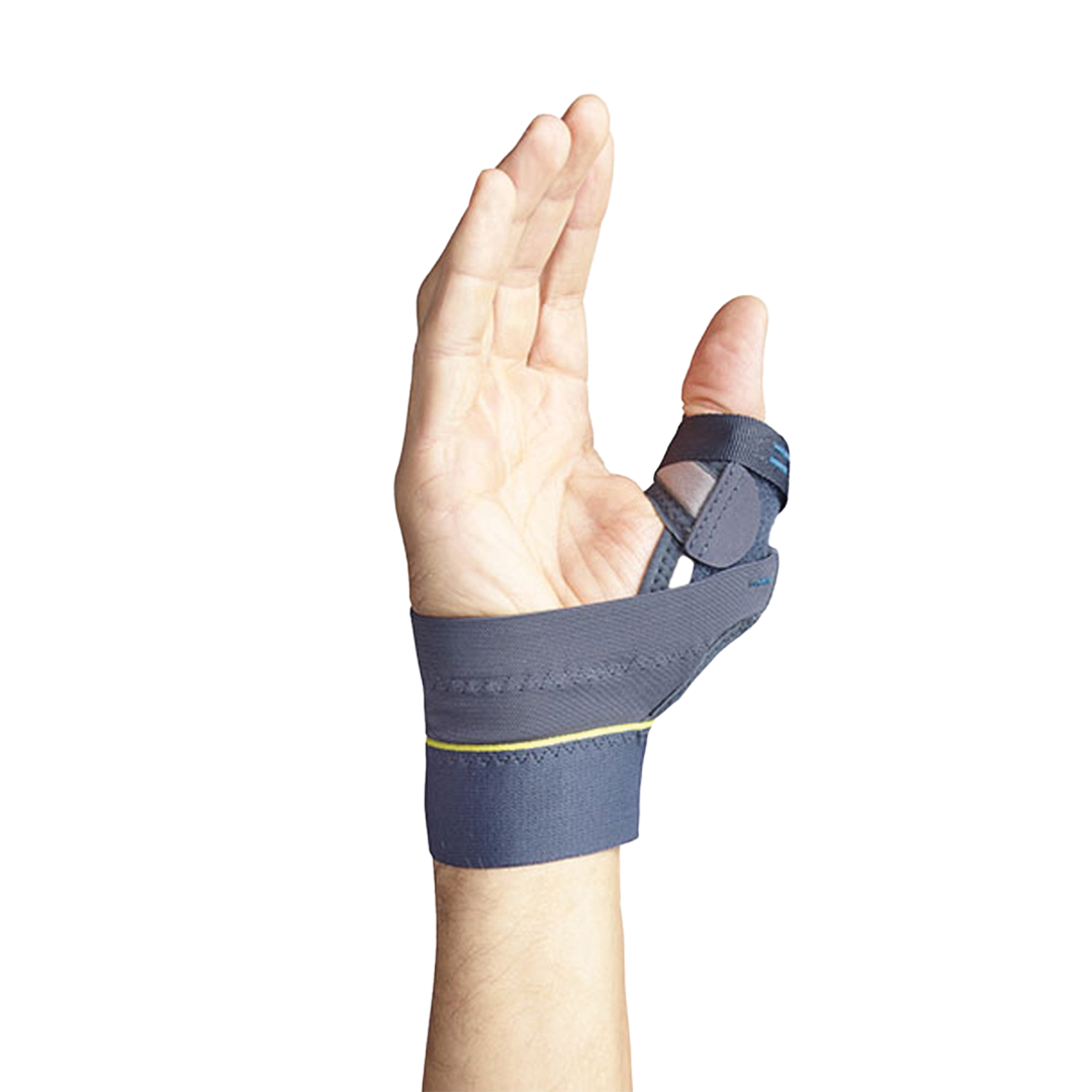 Thumb brace for sports — stabilises MCP-1 thumb joint
