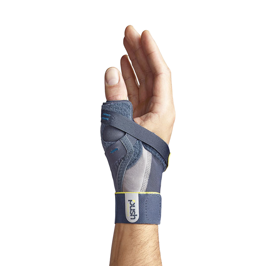 Thumb brace for sports — stabilises MCP-1 thumb joint