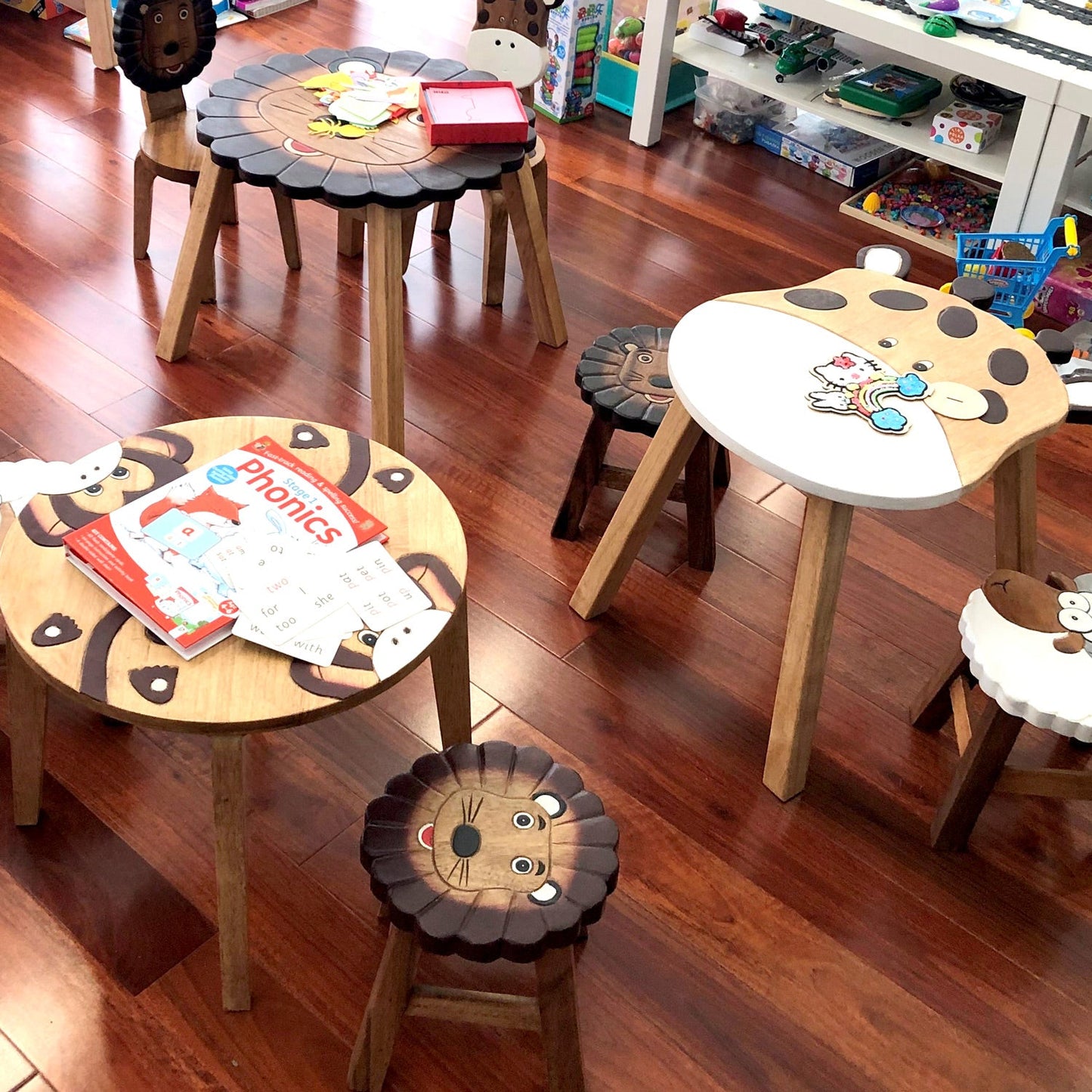 Giraffe Kids Table & Chair Set – Handmade Solid Hardwood