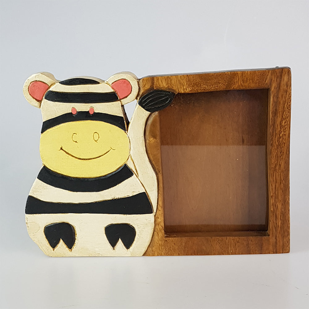 Handmade Wooden Kids Photo Frame – Monkey Pod Wood