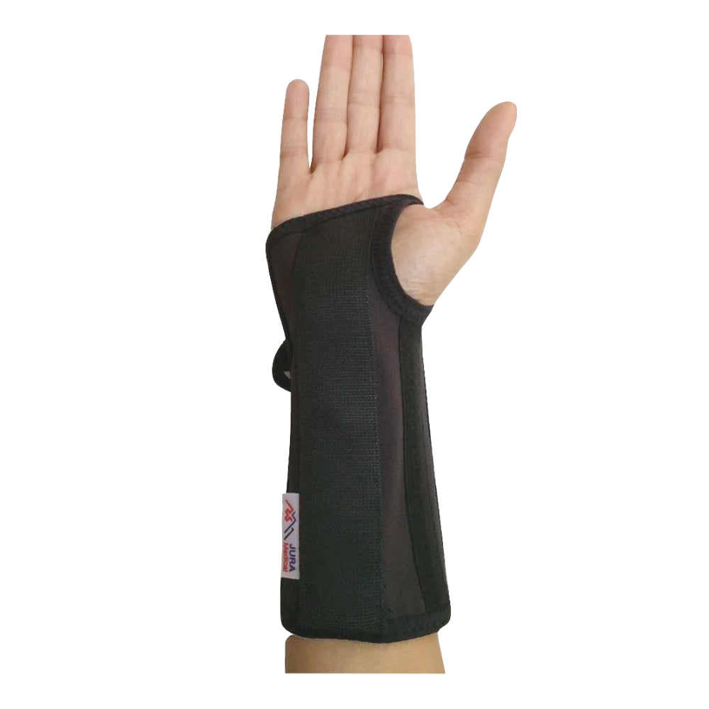 Wrist brace with palmar support — breathable, adjustable fit