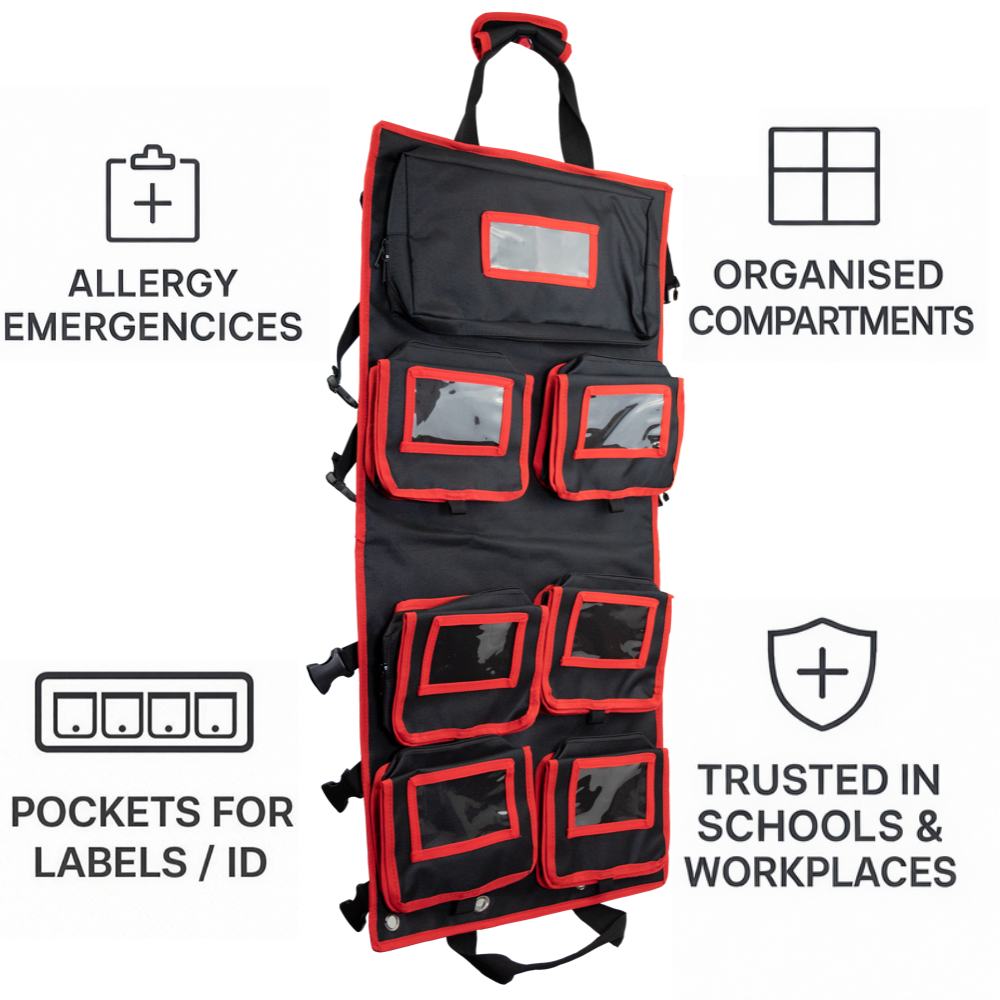 Allergy Pack First Aid Bag –  Soft Case for Anaphylaxis & Allergy Kits Allergy Bag