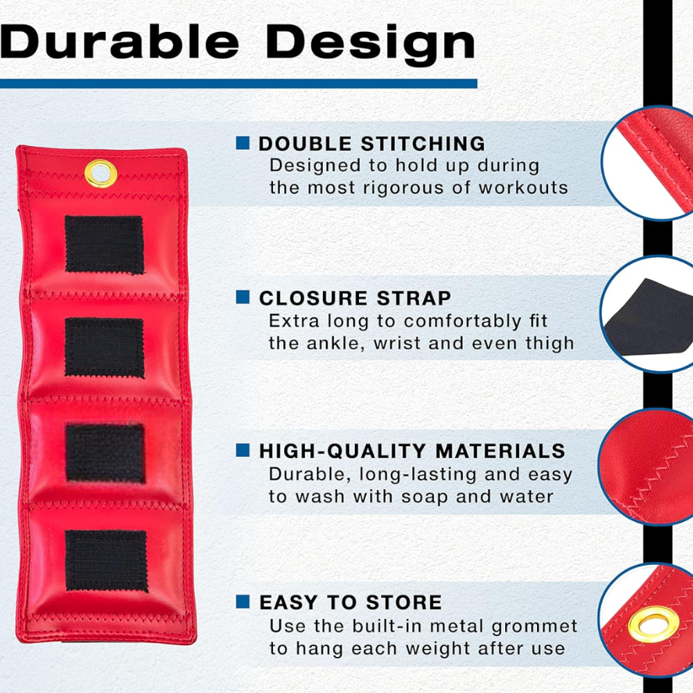 Vinyl Cuff Weights – Customisable Fitness Weights for Home Exercise & Workouts