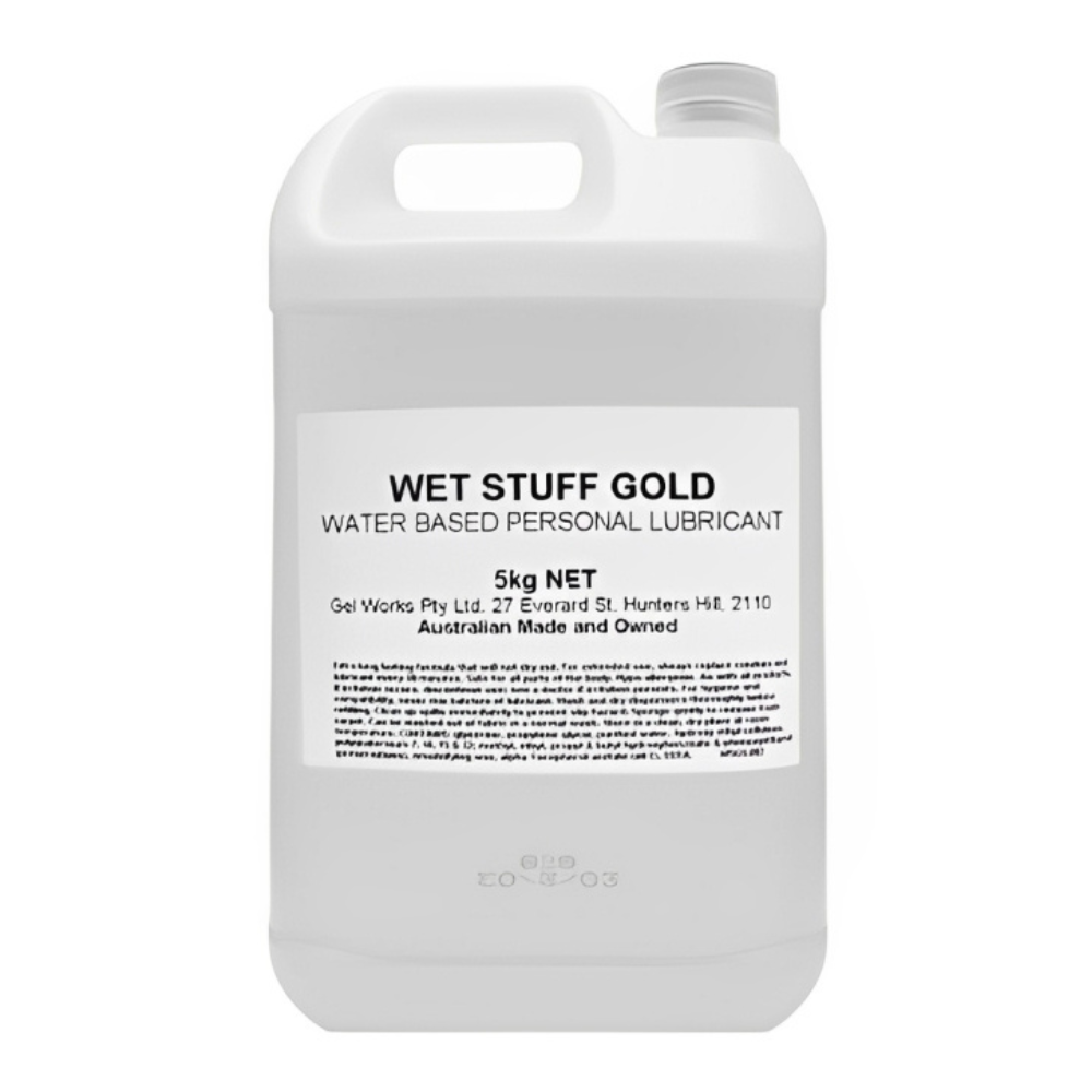 Wet Stuff Gold Clear Water-Based Intimate Lubricant 5kg Bulk