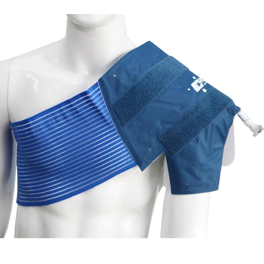 Shoulder wrap for rehab cold therapy system