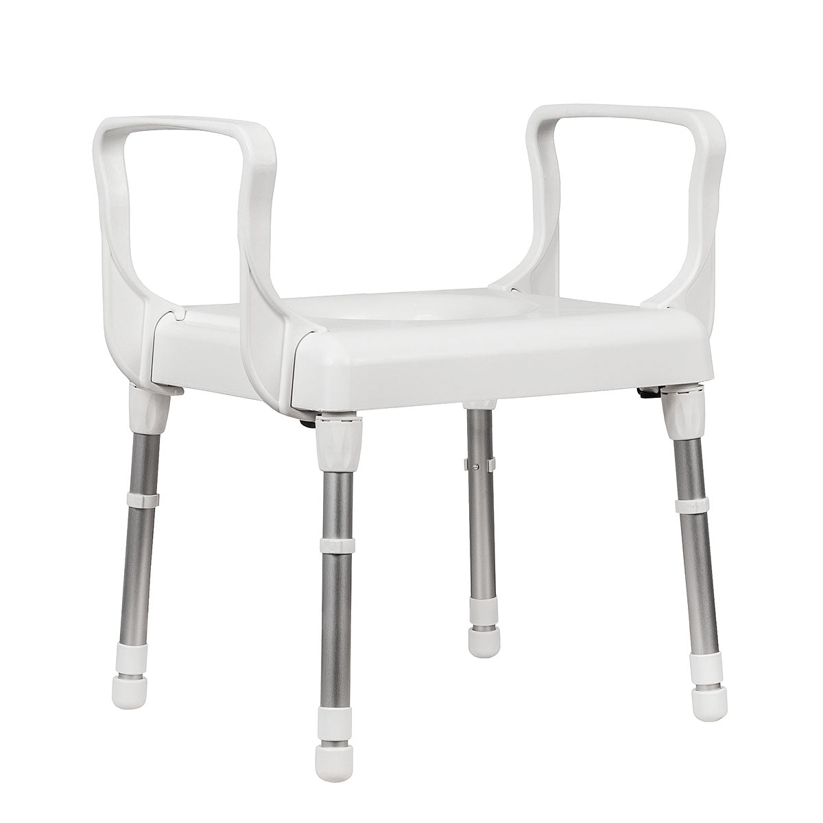 Over Toilet Seat Frame - Adjustable, Lightweight & Sturdy Support for Elderly & Disabled