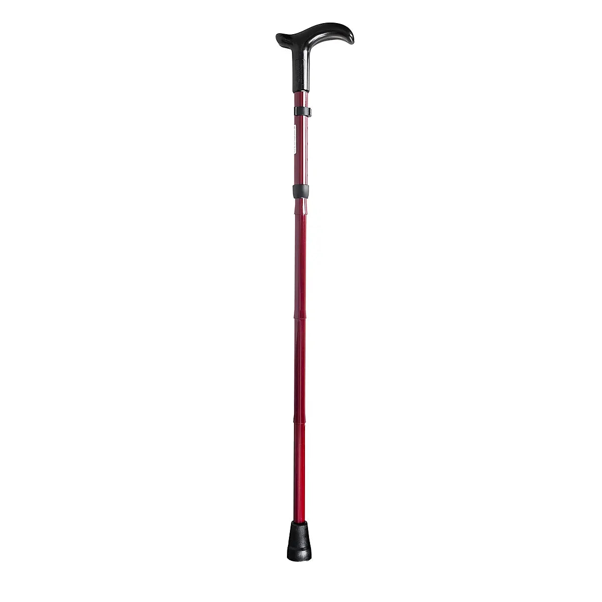 Foldable Walking Stick with Derby Handle - Compact, Lightweight, and Height Adjustable Walking Cane for Enhanced Mobility