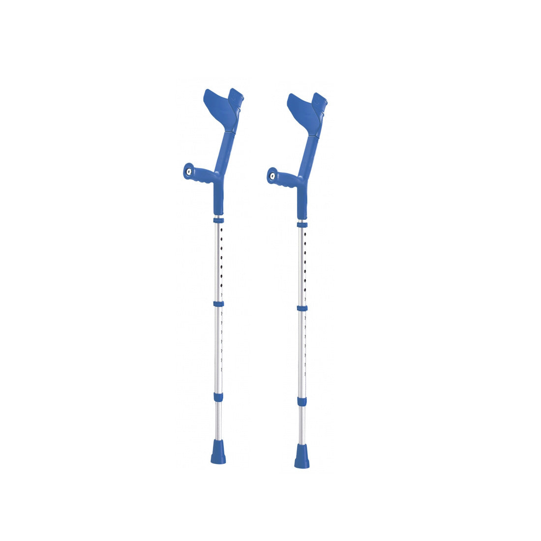 Shock Absorber Crutches with Spring Shock Absorbers, Adjustable Anatomic Design, Lightweight & Safe