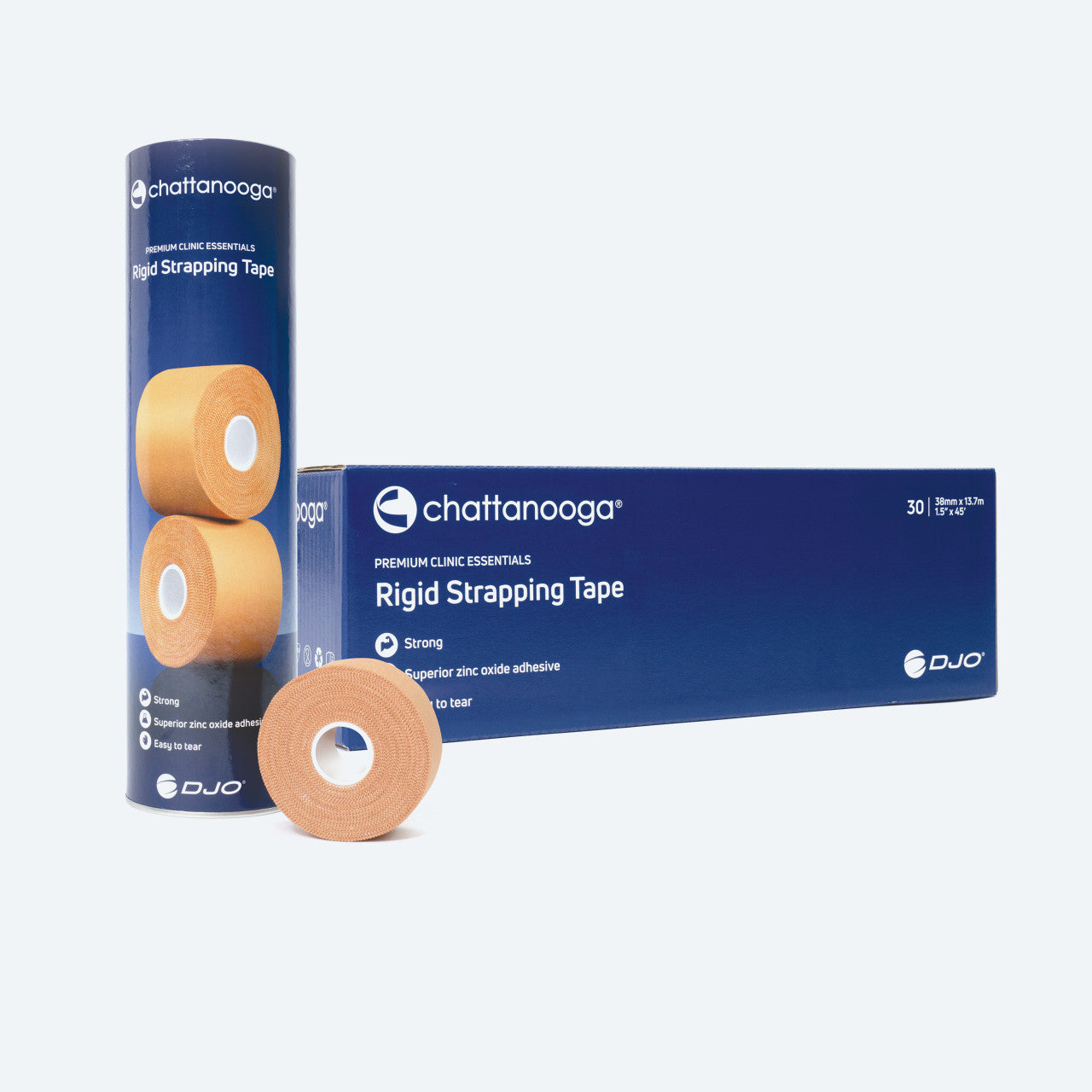Chattanooga Premium Clinic Essentials Rigid Strapping Tape 38mm x 13.7m Box 30 Rolls