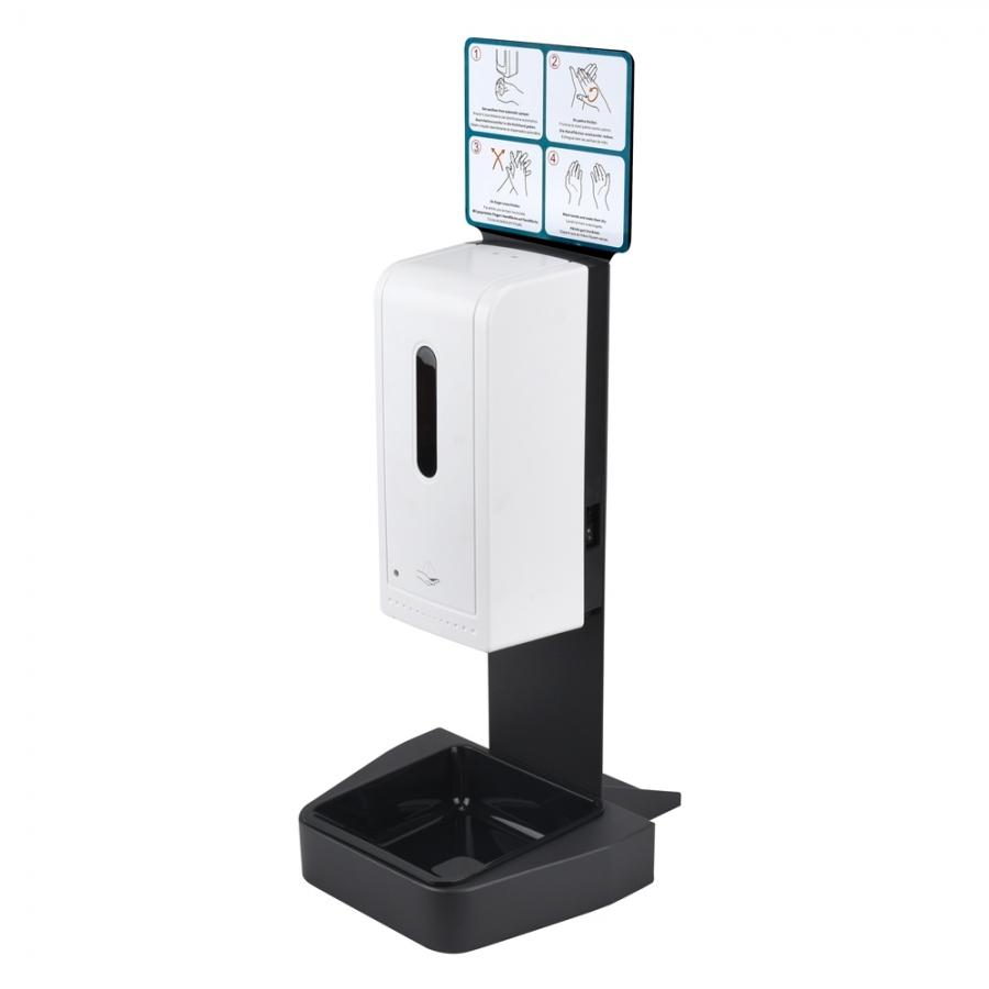 Touch free hand sanitiser dispenser floor stand