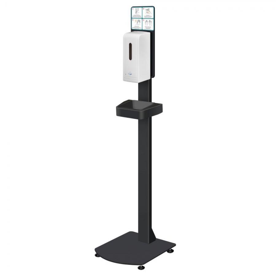 Touch free hand sanitiser dispenser floor stand