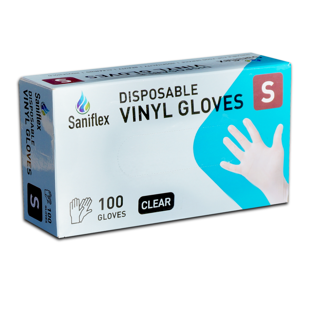 Vinyl Gloves Powder Free - Disposable, Ambidextrous Fit